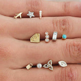 Minimal baguette diamond studs with friction backs