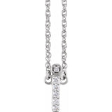 diamond lowercase initial necklace, initial necklace, diamond initial necklace 14K white gold I initial charm variant--I variant--14K-white-gold