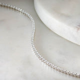 11 3/4 carat diamond baguette tennis necklace