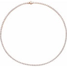 11 3/4 CT Diamond Baguette Tennis Necklace - erin gallagher