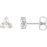 1/5CTW Trio Diamond Studs - erin gallagher variant--14K-white-gold