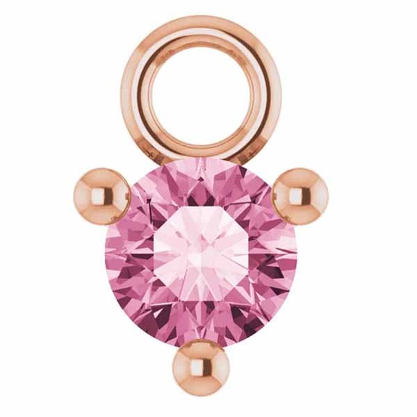3mm Birthstone Prong Charm - erin gallagher
