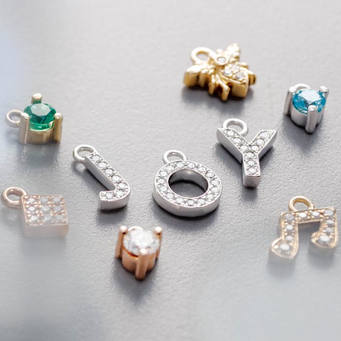 3mm Birthstone Prong Charm - erin gallagher