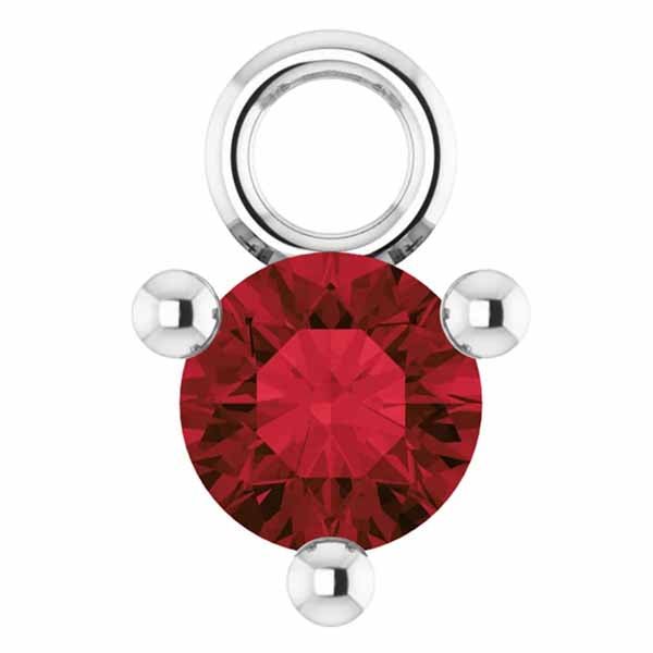 3mm Birthstone Prong Charm - erin gallagher