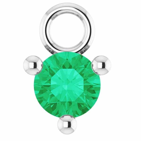 3mm Birthstone Prong Charm - erin gallagher