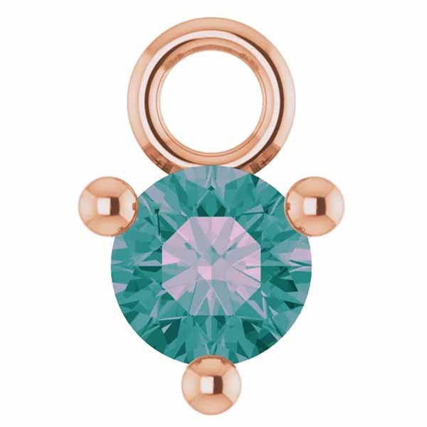 3mm Birthstone Prong Charm - erin gallagher