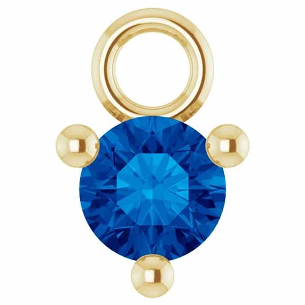3mm Birthstone Prong Charm - erin gallagher