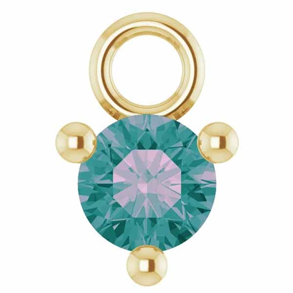3mm Birthstone Prong Charm - erin gallagher
