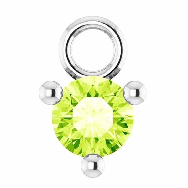 3mm Birthstone Prong Charm - erin gallagher