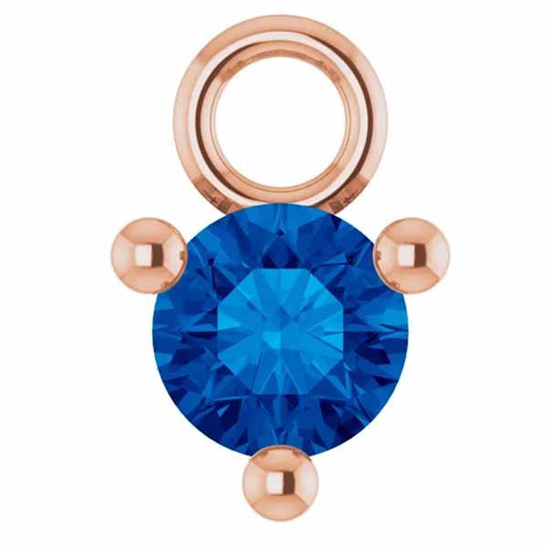 3mm Birthstone Prong Charm - erin gallagher