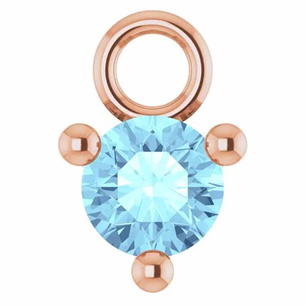 3mm Birthstone Prong Charm - erin gallagher