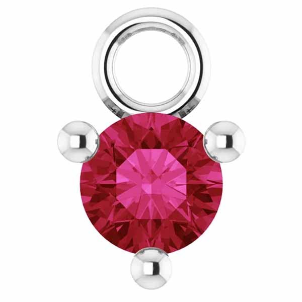 3mm Birthstone Prong Charm - erin gallagher