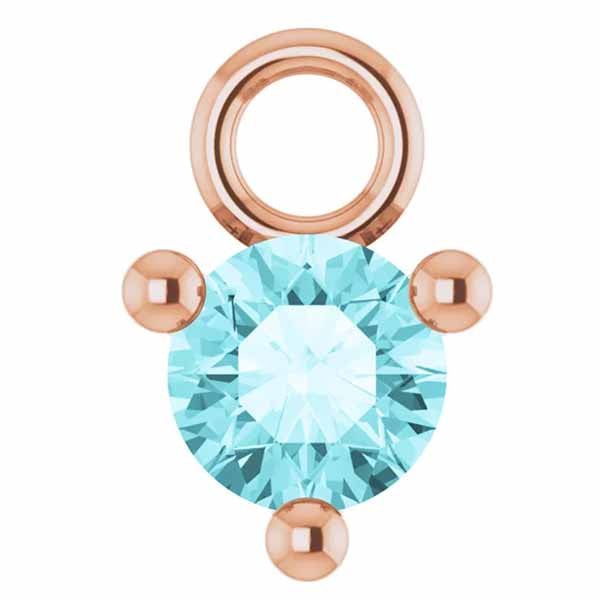 3mm Birthstone Prong Charm - erin gallagher