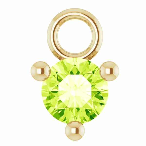 3mm Birthstone Prong Charm - erin gallagher