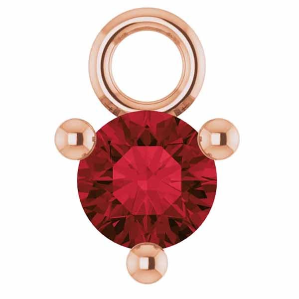 3mm Birthstone Prong Charm - erin gallagher