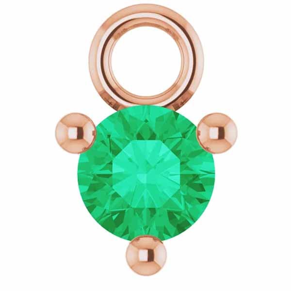 3mm Birthstone Prong Charm - erin gallagher