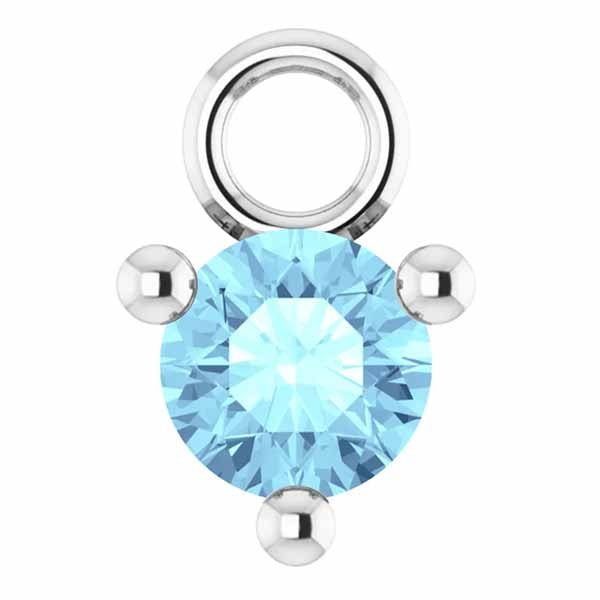 3mm Birthstone Prong Charm - erin gallagher