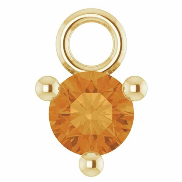 3mm Birthstone Prong Charm - erin gallagher