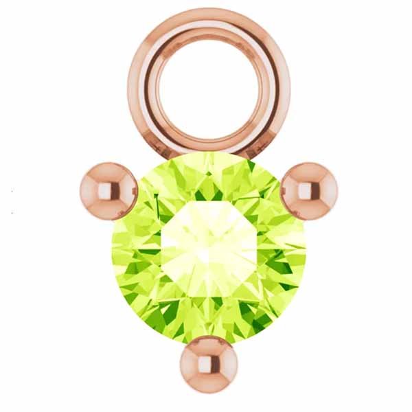 3mm Birthstone Prong Charm - erin gallagher