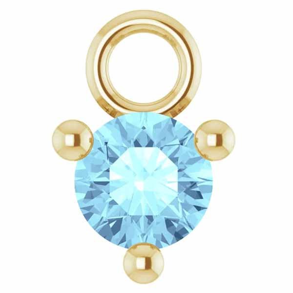 3mm Birthstone Prong Charm - erin gallagher