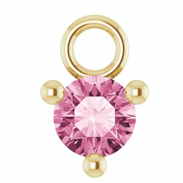 3mm Birthstone Prong Charm - erin gallagher