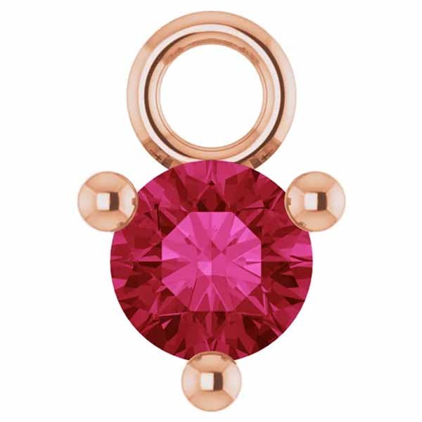 3mm Birthstone Prong Charm - erin gallagher