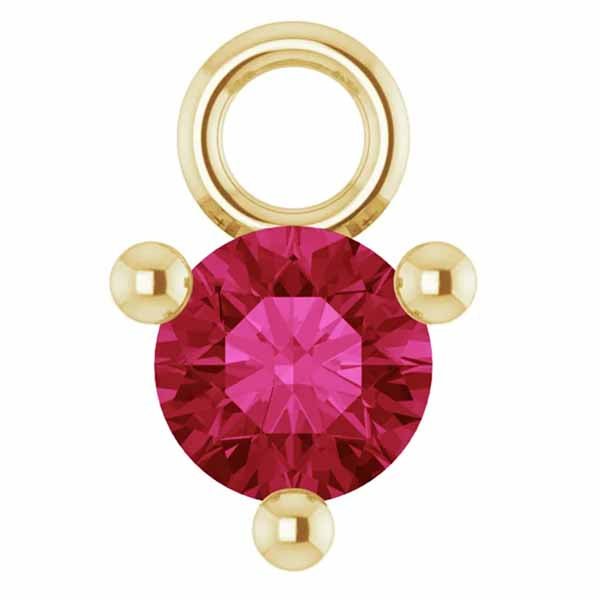 3mm Birthstone Prong Charm - erin gallagher
