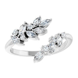 5/8CTW Wreath Diamond Wrap Ring - erin gallagher variant--Diamond-Nat variant--14K-white-gold variant--Diamond-Lab variant--14K-rose-gold