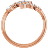 5/8CTW Wreath Diamond Wrap Ring - erin gallagher variant--Diamond-Nat variant--14K-rose-gold variant--Diamond-Lab variant--14K-white-gold