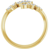 5/8CTW Wreath Diamond Wrap Ring - erin gallagher variant--Diamond-Nat variant--14K-yellow-gold variant--Diamond-Lab