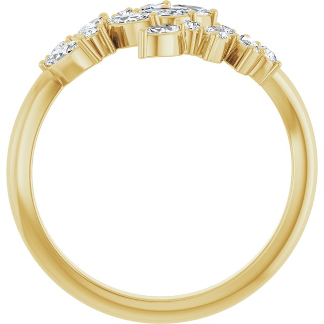 5/8 CTW Wreath Diamond Wrap Ring - erin gallagher
