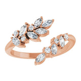 5/8CTW Wreath Diamond Wrap Ring - erin gallagher variant--Diamond-Nat variant--14K-rose-gold variant--Diamond-Lab variant--14K-white-gold