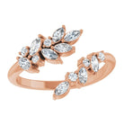 5/8 CTW Wreath Diamond Wrap Ring - erin gallagher