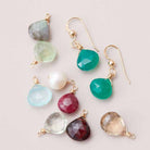 Personalized Birthstone Earrings, Personalized Gemstone Earrings, Personalized Dangle Earrings, Personalized Drop Earrings