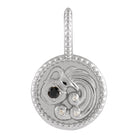 Handmade Sterling Silver Aquarius Zodiac Medallion Charm