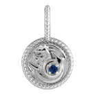 Handmade Sterling Silver Capricorn Zodiac Medallion Charm