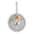 Handmade Sterling Silver Leo Zodiac Medallion Charm