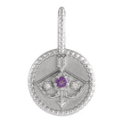 Handmade Sterling Silver Sagittarius Zodiac Medallion Charm
