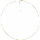 Adjustable Fine Chain Necklace - erin gallagher variant--Cable-Chain variant--Gold-fill variant--16-22in