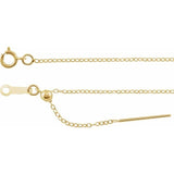 Adjustable Fine Chain Necklace - erin gallagher variant--Cable-Chain variant--Gold-fill variant--16-22in