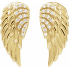 Angel Wing Diamond Earrings - erin gallagher