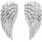 Angel Wing Diamond Earrings - erin gallagher