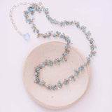 Apatite Tiny Gem Choker Necklace - erin gallagher variant--Labradorite