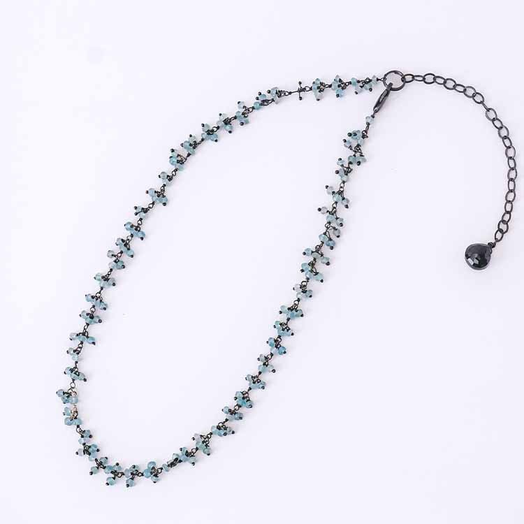 Apatite Tiny Gem Choker Necklace - erin gallagher