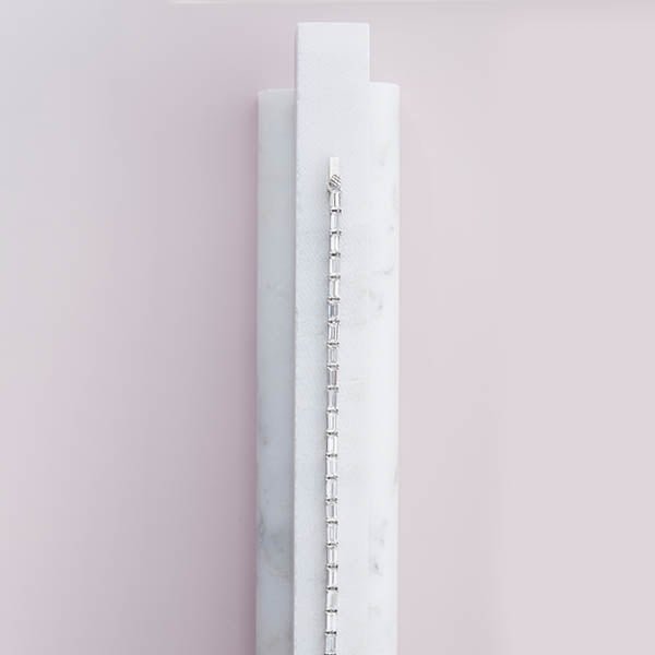 White gold Baguette Tennis Bracelet editorial