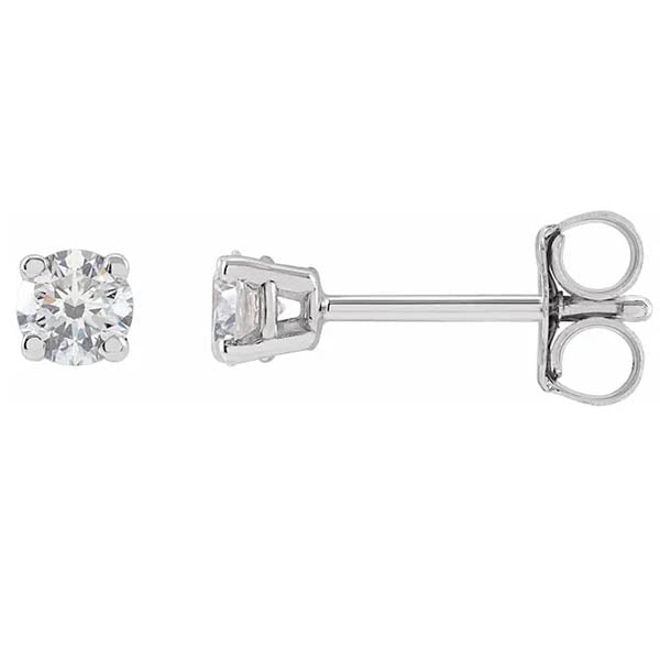 Basket-Set Diamond Stud Earrings - erin gallagher
