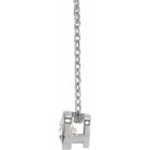 Bezel Diamond Solitaire Necklace - erin gallagher
