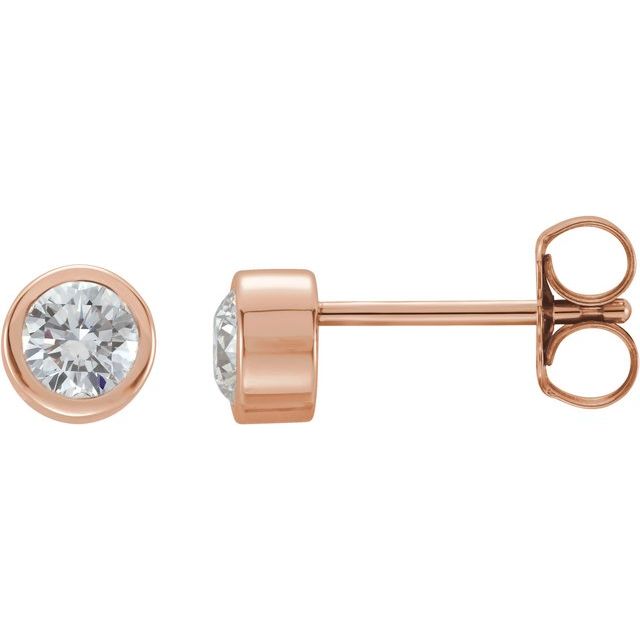 Bezel-Set Birthstone Stud Earrings - erin gallagher