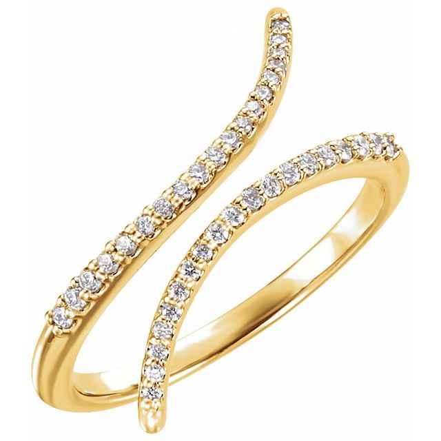 Bypass diamond ring in 14K yellow gold yellow gold variant--14K-yellow-gold