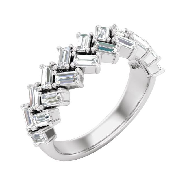 Chevron diamond band in 14K yellow gold with natural diamonds variant--14K-white-gold variant--7